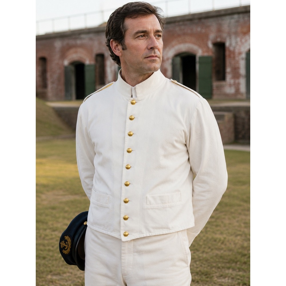 Civil War Reenactment Military Shell Jacket Custom Made USA Eagle Buttons 43T